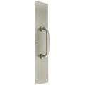 Brass Accents A07-P6341-630 3.5 x 15 in. Push Plate with Pull Stainless Steel