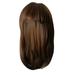 Abkekeiui Fashion Natural Light Brown Straight Wig For Women Elegant Wigs Middle Length Hair