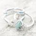 TOOPTY Fashion 3PCS Set Natural Turquoise Diamond Rings Mother s Day Birthday Gift Jewelry for Women