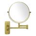 GURUN 8-Inch Double-Sided Wall NG01 Mount Makeup Mirrors with 10x Magnification Bathroom Mirror for Hotel Antique Satin Brass Finished M1406K(8in 10X)