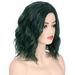 Blekii Clearance Small Curly Dark Hair Women Fashion Green Wig Lady Wig Wigs Human Hair Green