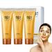 Gold Foil Peel-Off Mask 98.4% Golden Peel Off Mask Gold Peel Off Face Mask Anti-Wrinkle Anti-Aging Gold Face Mask for Moisturizing Removes Blackheads Cleans Pores3PCS