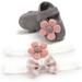 Infant Baby Girl Shoes Baby Mary Jane Flats Princess Wedding Dress Shoes Crib Shoe for Newborns Infants Babies