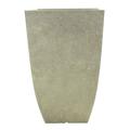 Southern Patio Newland 21 Inch Square Outdoor Porch Resin Planter Bone