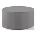 Crosley Furniture Catalina Fabric Round Patio Coffee Table Cover in Gray