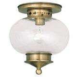 Livex Lighting - Harbor - 1 Light Flush Mount in Coastal Style - 9.5 Inches wide