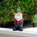 Alpine Corporation 12-Inch Bearded Garden Gnome Statue with Green Hat