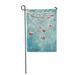 LADDKE Winter Snow Covered Frozen Tree Branches Rowan Berry Snowfall on Watercolor Garden Flag Decorative Flag House Banner 28x40 inch