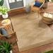 Hauteloom Colum Living Room Bedroom Patio Outdoor Area Rug - Ivory Brown Beige - 5 3 x 7