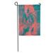 LADDKE Blue Abstract Teal and Red Marble Fantasy Fractal Digital 3D Garden Flag Decorative Flag House Banner 12x18 inch