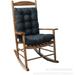 Nvzi Rocking Chair Cushion Setï¼Œ2 Piece Non-Slip Seat/Back Chair Cushion Indoor/Outdoor Soft Thickened Cushion Overstuffed Chair Cushion (Black)