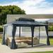 Capri 10 X 13 Patio Gazebo with Roof Outdoor Permanent Hardtop Gazebo Canopy for Patio Garden Backyard