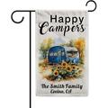 YCHII Personalized Camping Camper Garden Flag Double Sided Welcome to Our Campersite RV Yard Outdoor Decoration Holiday House Banner Lawn Home Decor