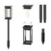 DGOO Outdoor Floor Lamp Solar Powered Lights Decorative 2 Pack Solar Garden Lights For Garden Yard (21.65 H-2 Pack)