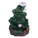 Backflow Incense Burner Resin Creative Lotus Leaf Shape Waterfall Incense Holder for Home Office SPA Yoga Aromatherapy Decoration