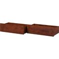 NANYUN Under Bed Drawers (Set of 2) King/Queen Brown