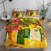 Country Cottage IbÃ©rian Duvet Cover Set UK Single Double King US Twin Full King Size Bed Linen Set