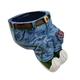 Creative Denim Pants Resin Flower Pot Cute Planters Denim Pants Resin Flower Pot Garden Denim Flower Pot Decoration Ornaments Flower Planting Pots for Home Lawn Yard Outside Decor (Blue A)