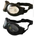 2 Pairs Birdz Eyewear Buzzard Motorcycle Goggles Black Frames Clear Smoke Lenses