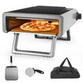 KATIDAP Pizza Oven outdoor oven up to 950Â°F heat BBQ smoker Electric Gray