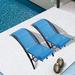 Blosso Outdoor Chaise Lounges (Set of 2) - Blue