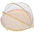 JIMING Food Serving Tent Basket Bamboo Fruit Basket Food Covers Bread Baskets For Serving Random Style