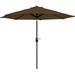 9ft Polyester Patio Market Umbrella with Push Button Tilt