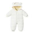 TAIAOJING Snowsuit Hooded Windproof Baby Girls Boys Hooded Snowsuit Jumpsuit Down Coat Romper Padded Outwear Jacket Snow Wear Kids Warm Coat 0-3 Months