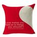 PhoneSoap Valentines Day Pillow Covers Throw Pillowcase Cushion Case For Sofa Couch Valentine Decorations Throw Pillow Covers C