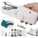 Lindbes Stitch Handheld Tailor Sewing Machine Stitch Sew Quick Handy Cordless Portable Use Repair Sewing Machine for Home Travel Gift