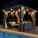 Fashionwu Powder Coated Aluminum Dome Gazebo | 10 H x 120 W in | Wayfair PHO_11U3L6VT-ZYS