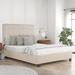 Republic Design House Manhattan Platform Bed (4" Leg) Ivory | 60 H x 64.5 W x 83 D in | Wayfair 10541-F4