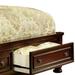 Canora Grey Orrin Solid Wood Storage Sleigh Bed Wood in Brown | 56.88 H x 80 W x 97.13 D in | Wayfair E894DF095EB64E569D0010E6B73ADE66