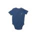 Baby Gap Short Sleeve Onesie: Blue Print Bottoms - Size 6-12 Month