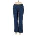 Newport News Jeggings - High Rise Boot Cut Boot Cut: Blue Bottoms - Women's Size 12 - Indigo Wash