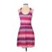 Tehama Casual Dress - Mini: Pink Print Dresses - Women's Size Small