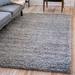 Gray 48 x 1.5 in Area Rug - Ebern Designs Santosha Cloud Shag Rug Polypropylene | 48 W x 1.5 D in | Wayfair 91B24BCB7491495CA4F23121E400BB63