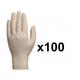 100 gants jetables latex veniclean 1340 Delta Plus Taille: 6/7