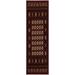 Black/Brown 2'3" x 15' Area Rug - Charlton Home® Abrille Red Eclectic Geometric Pattern Runner Rug Perfect for High Traffic Areas | Wayfair