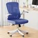 Latitude Run® Treve Task Chair Upholstered/Mesh in Black/Blue/Brown | 38.25 H x 24.4 W x 20 D in | Wayfair 3BB102AAA4B045FDA6FEC61706C26819