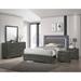 Enitial Lab Gardie 5 Piece Bedroom Set Wood in Brown/Gray | 51 H x 57.25 W x 78.38 D in | Wayfair IDF7416GY-F-NDM