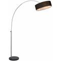 Etc-shop - Lampe à arc lampadaire de salon lampe à arc noire lampe à arc 3 flammes pour table à