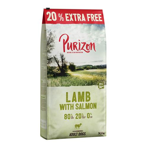 Purizon Lamm mit Lachs Adult - getreidefrei 14,4 kg: 12 kg + 20% gratis!