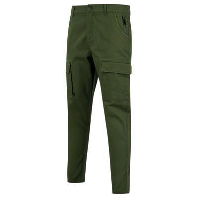 Trousers Almagro Stretch Cotton Blend Multi-Pocket Cargo Trousers in Grape Leaf / L - Tokyo Laundry