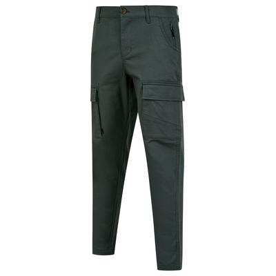 Trousers Almagro Stretch Cotton Blend Multi-Pocket Cargo Trousers in Asphalt Grey- / XL - Tokyo Laundry