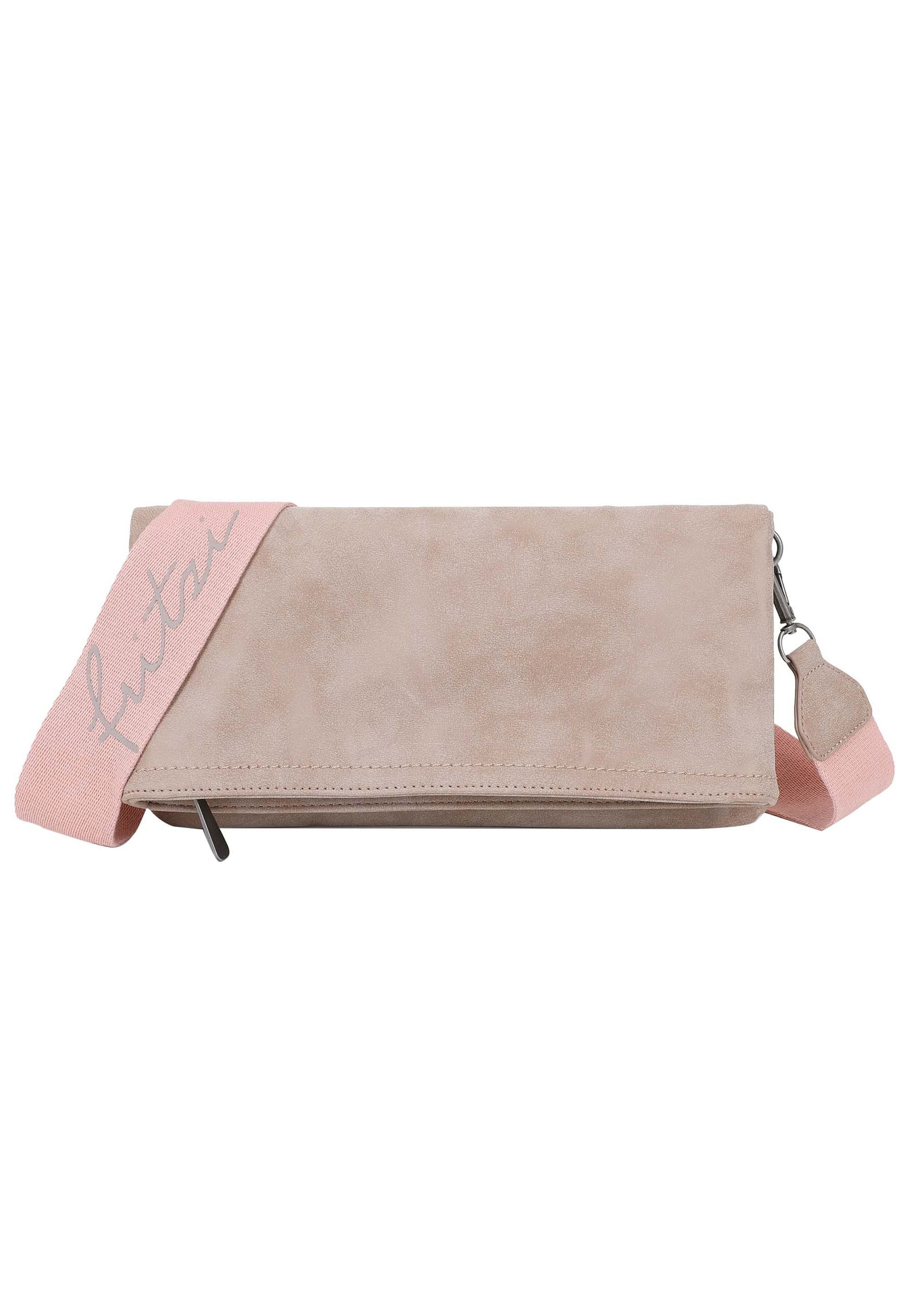 Umhängetasche FRITZI AUS PREUSSEN "Ronja Cross", Damen, Gr. B/H/T: 3cm x 15cm x 29cm, beige, Polyurethan (PU), Taschen, mit verschiedenen Tragefunktionen Image