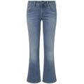 Slim-fit-Jeans PEPE JEANS "Jeans SLIM FIT FLARE LW" Gr. 26, Länge 32, blau (light used) Damen Jeans Röhrenjeans