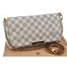 Louis Vuitton Bags | Auth Louis Vuitton Damier Azur Favorite Mm Shoulder Clutch Bag N41275 Lv H3137 | Color: Black/Brown | Size: Os