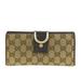 Gucci Bags | Gucci Canvas Leather Abbey Long Wallet | Color: Brown | Size: Os