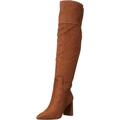 Jessica Simpson Shoes | Jessica Simpson Womens Brown Akemi Pointed Toe Block Heel Heeled Boots 9 M | Color: Brown | Size: 9